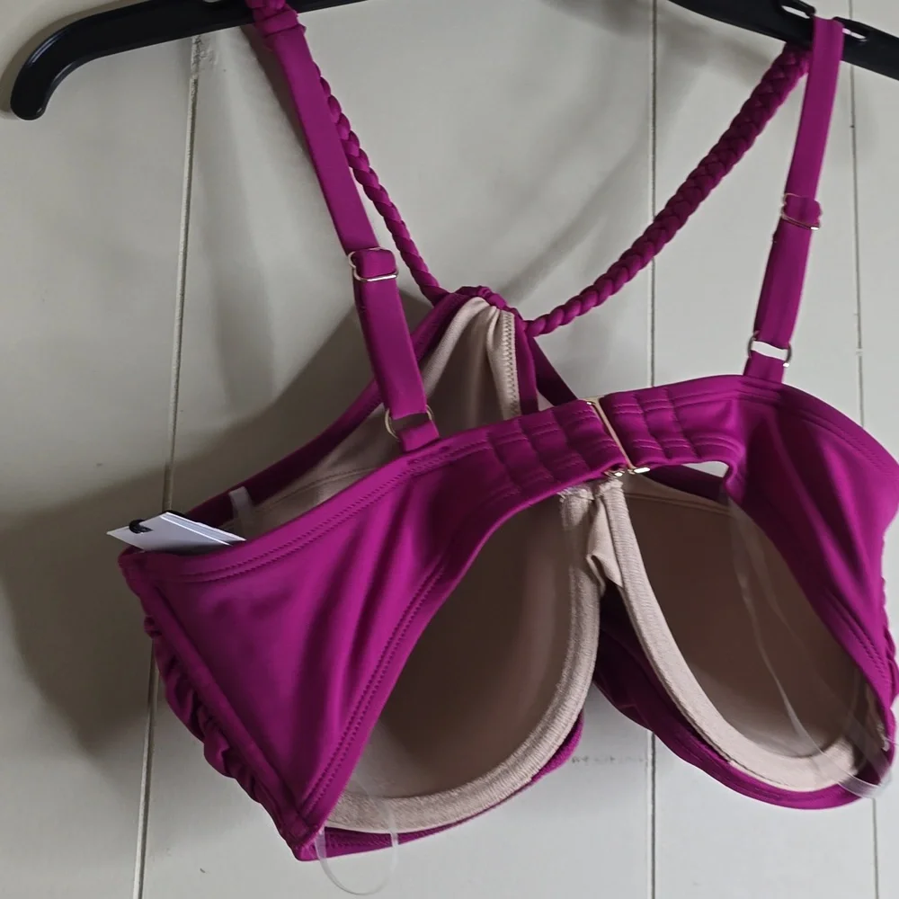 Women's Balconette Underwire Bikini Top Shade & Shore 36C - Picture 7 of 7